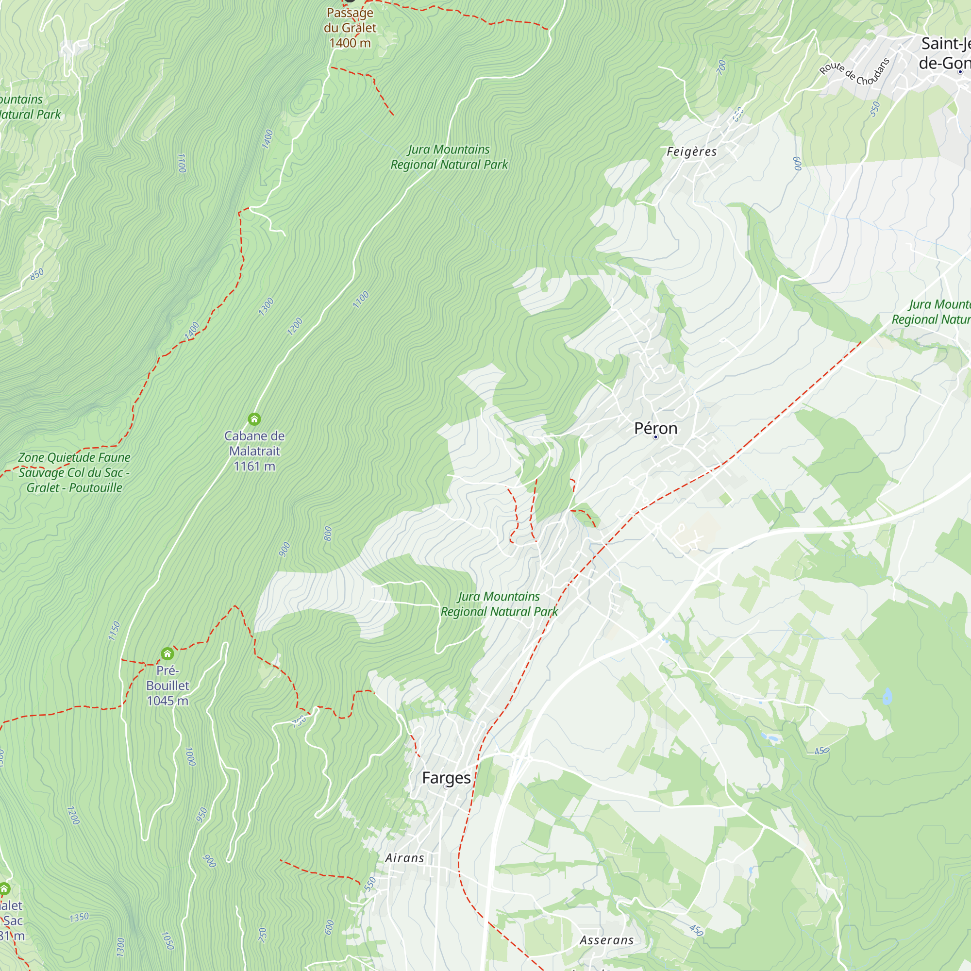 Le Mont map
