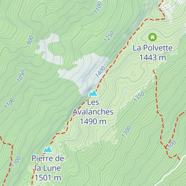 Map of Les Avalanches