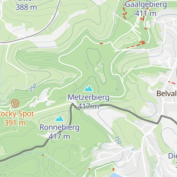 Map of Metzerbierg