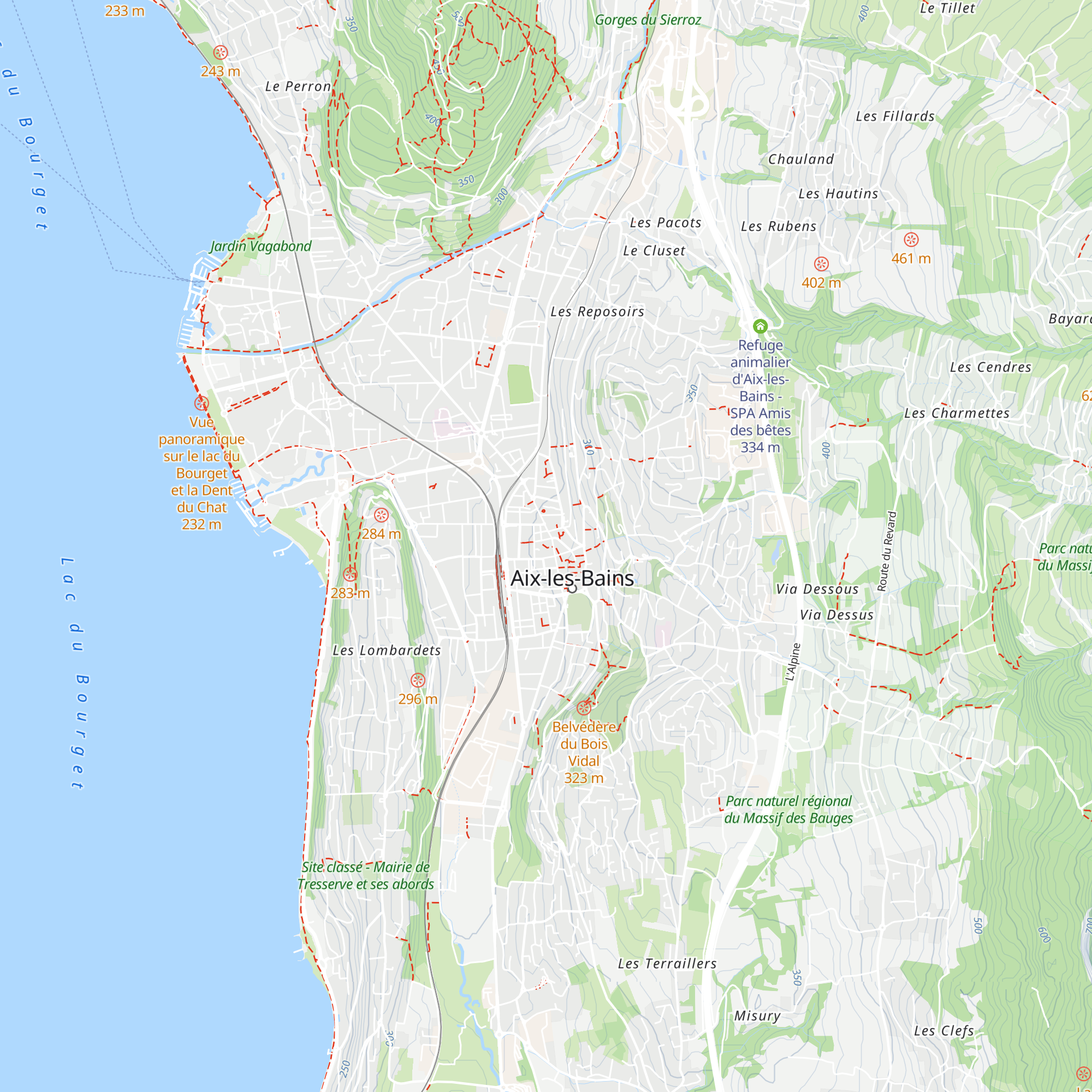 Office du Tourisme Aix-les-Bains Riviera des Alpes map