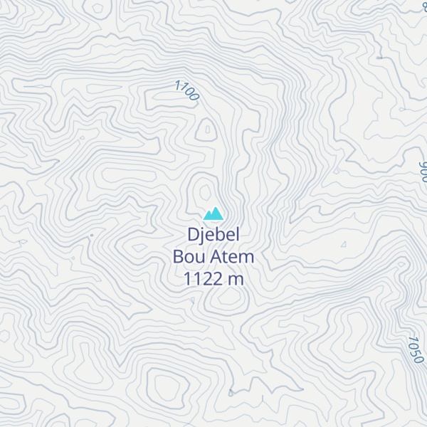 Map of Djebel Bou Atem