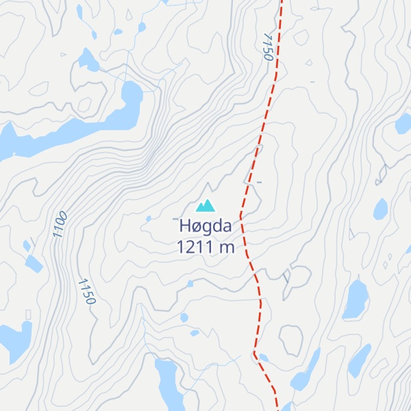 Map of Høgda