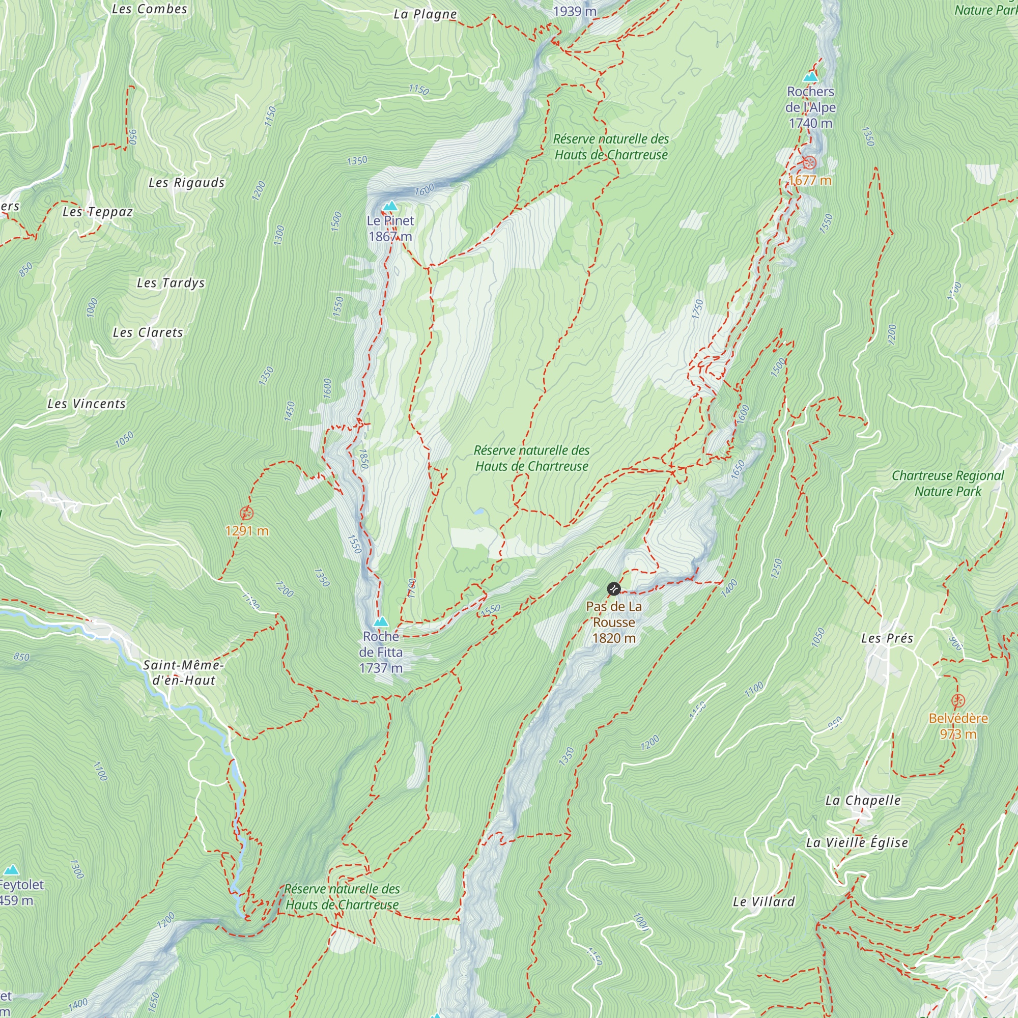 Chalet de l'alpe map