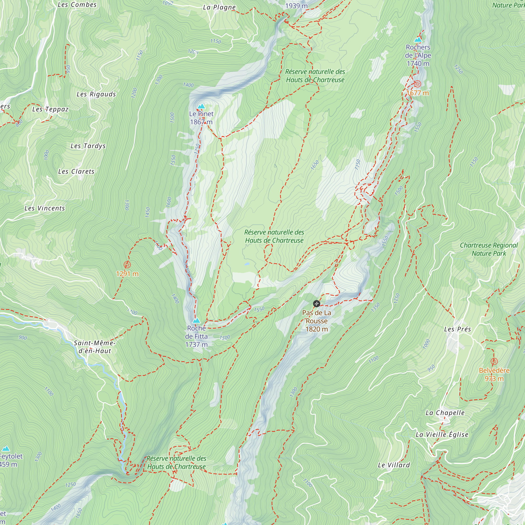 Chalet de l'alpe map