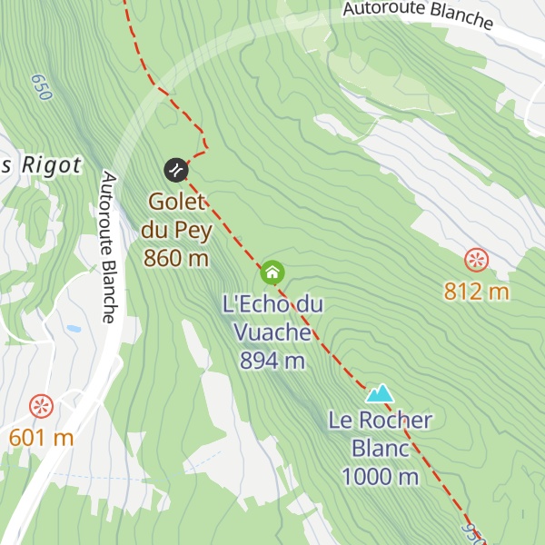 Map of L'Echo du Vuache