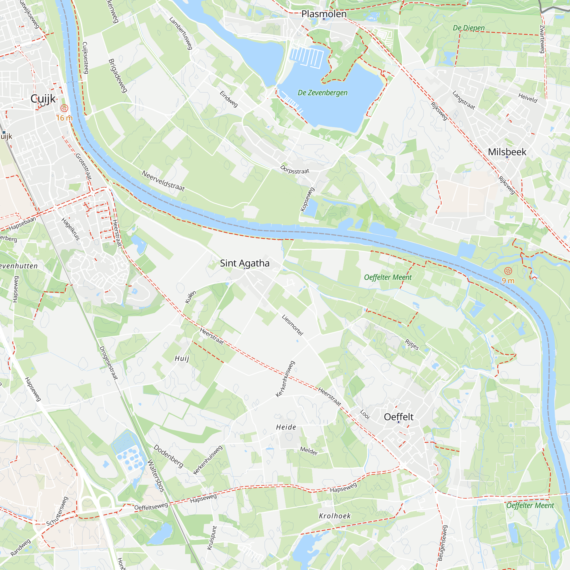 Bezoekerscentrum Sint Agatha map