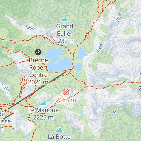 Map of Cabane des lacs Roberts