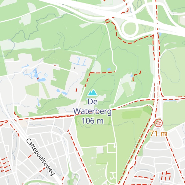 Map of De Waterberg