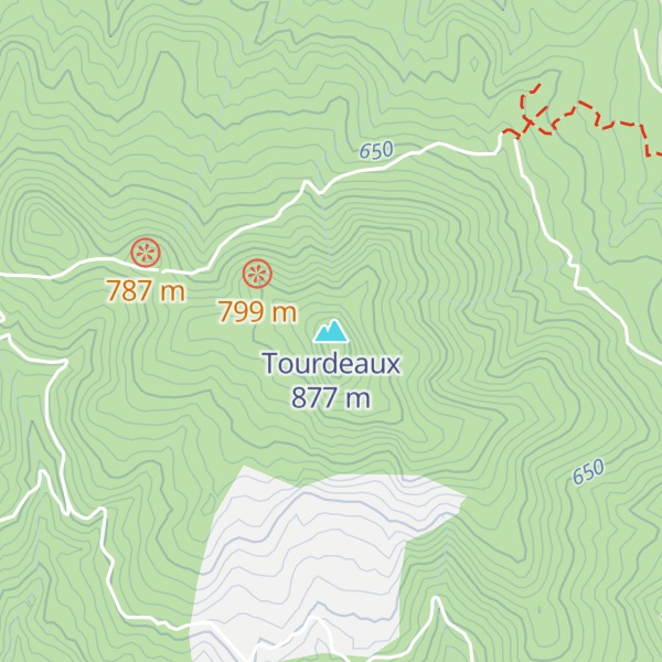 Map of Tourdeaux