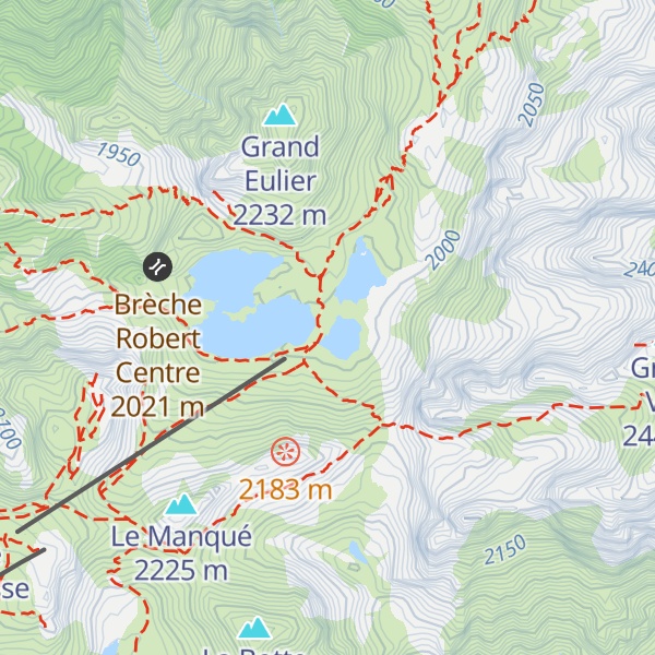 Map of Cabane des lacs Roberts