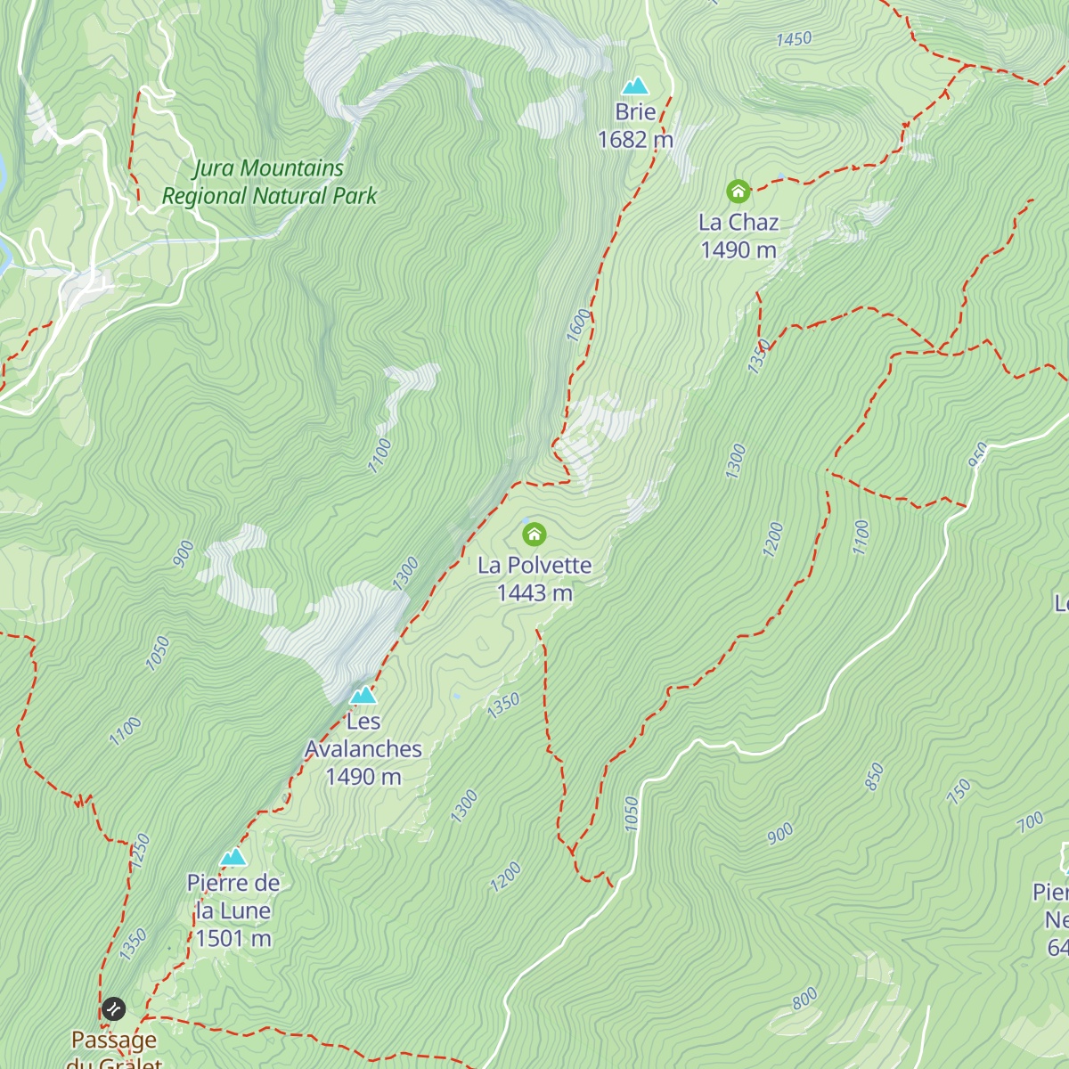La Polvette map