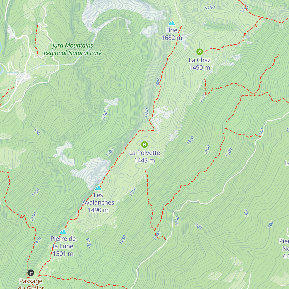 La Polvette map