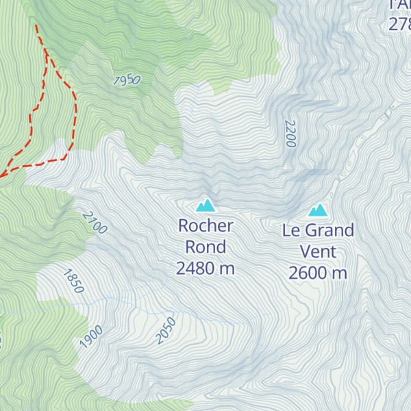 Map of Rocher Rond