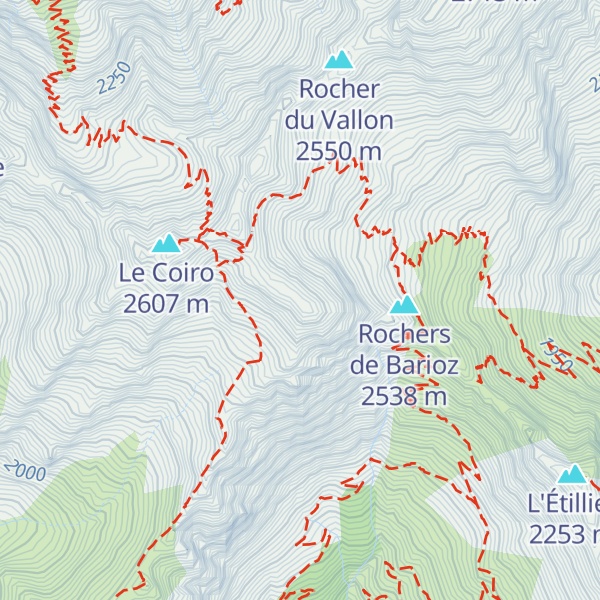 Map of Rochers du Serre