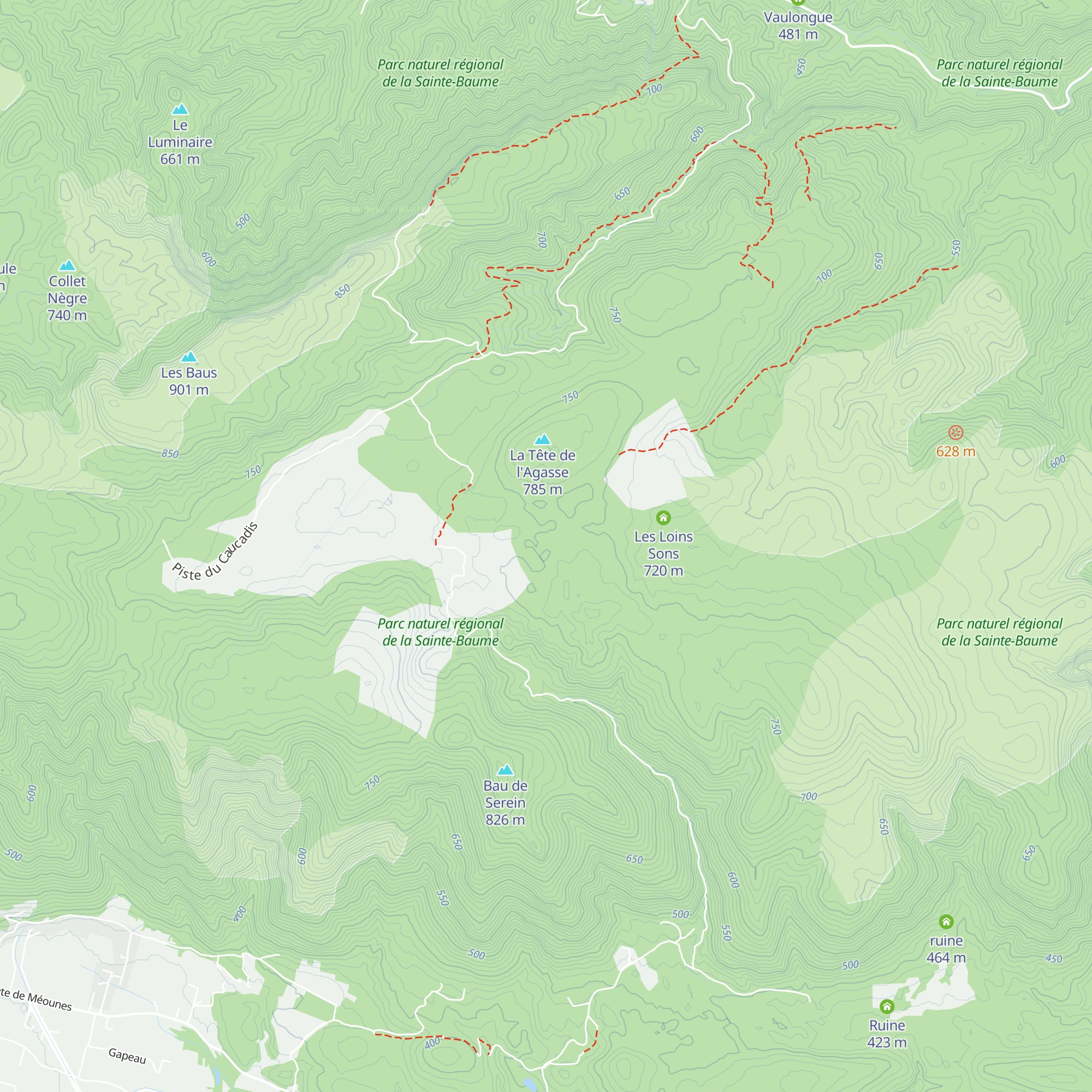 Mas Fa Rena map