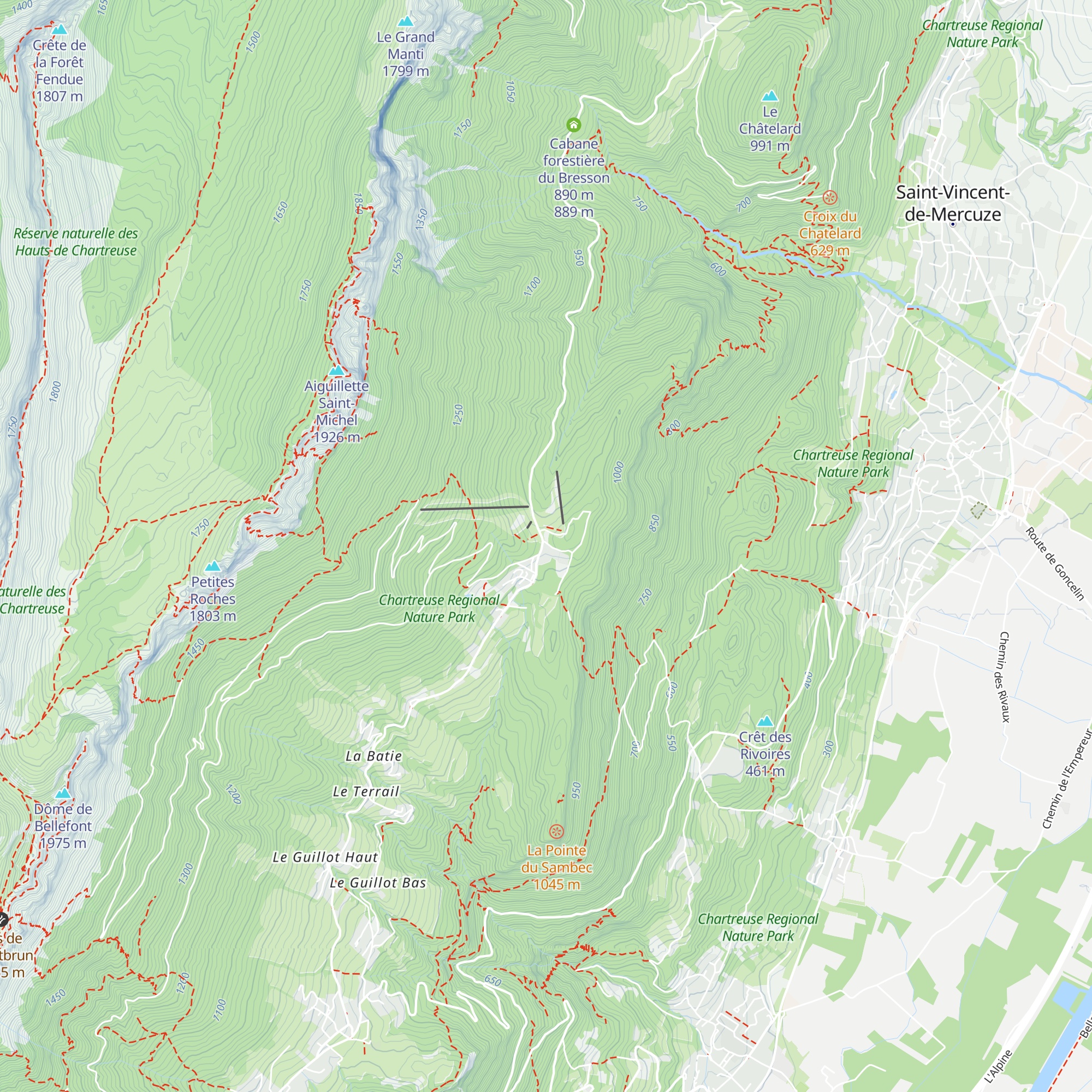 La Renardière map