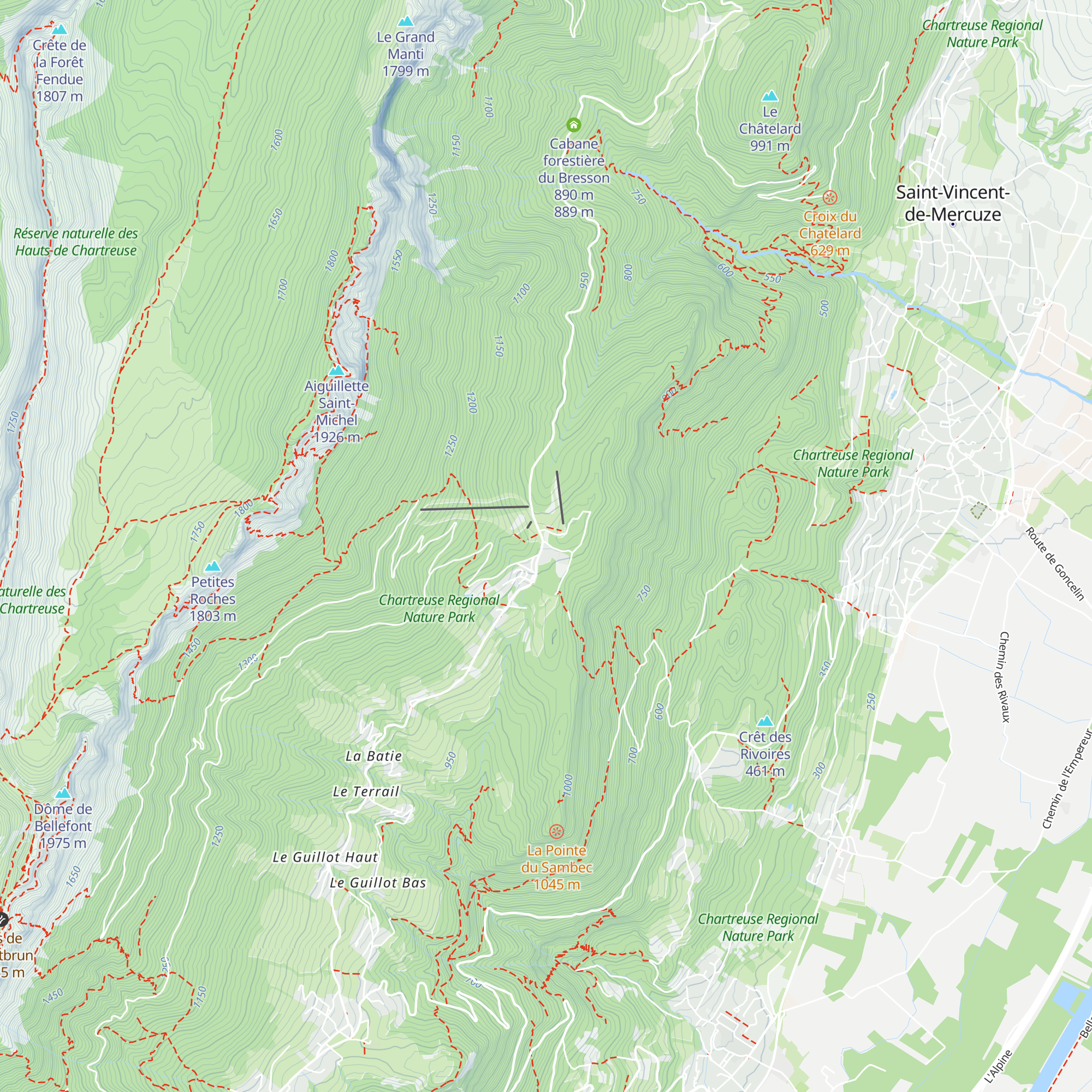 La Renardière map
