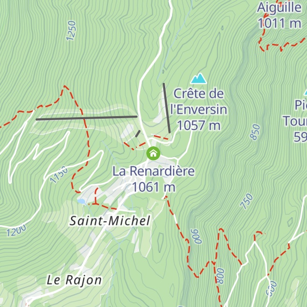 Map of La Renardière