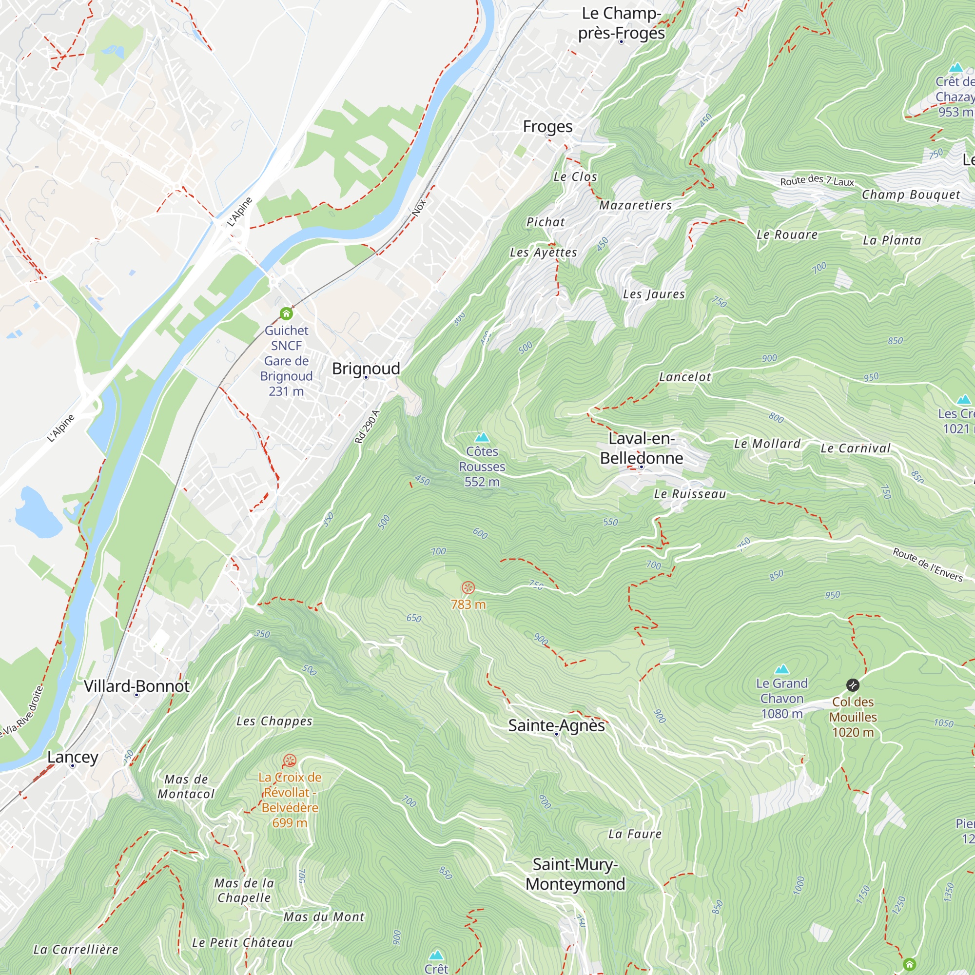 Centrale de Loury map