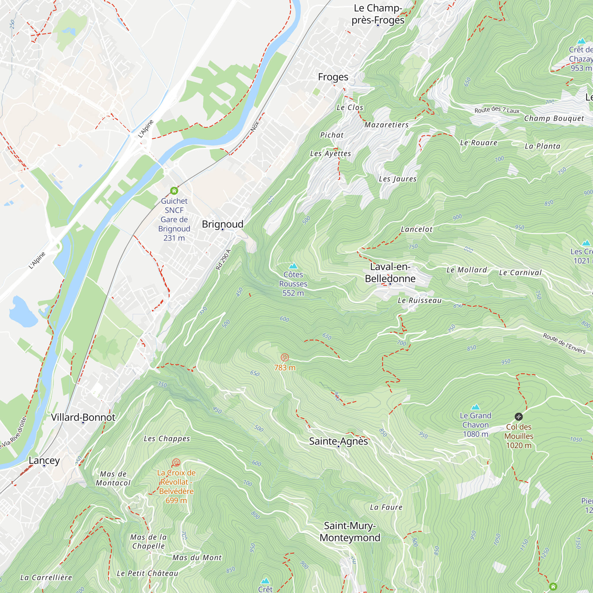 Centrale de Loury map
