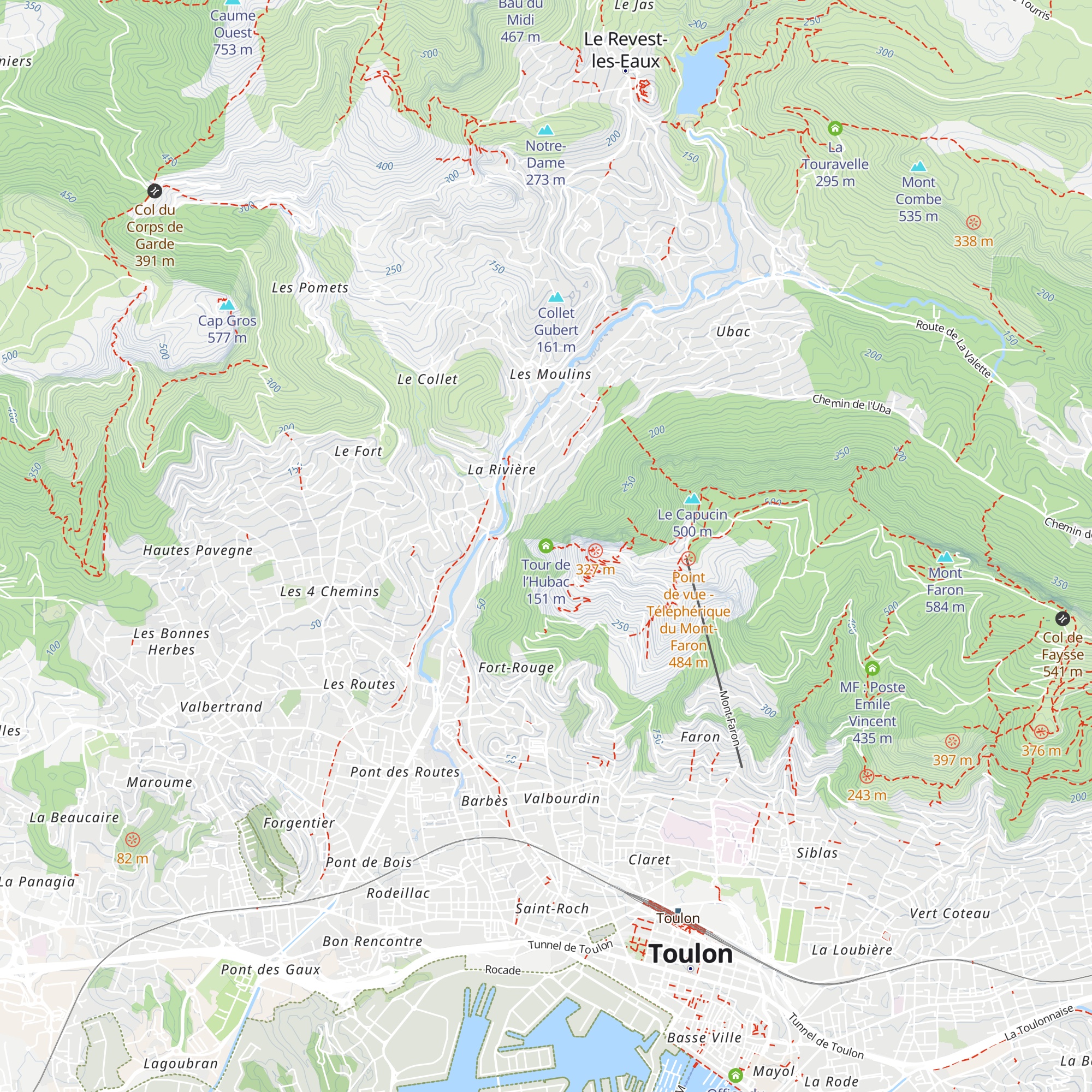 Tour de l’Hubac map