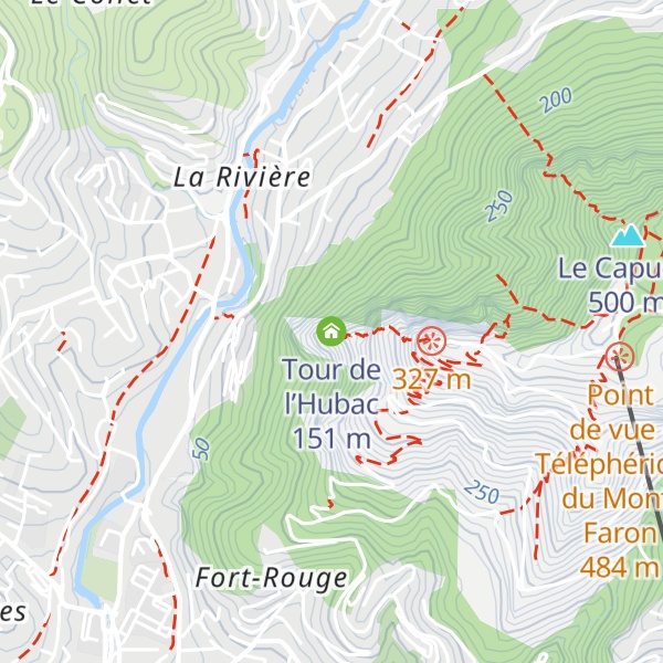 Map of Tour de l’Hubac