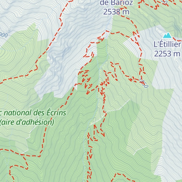 Map of Cabane de la Dreyre