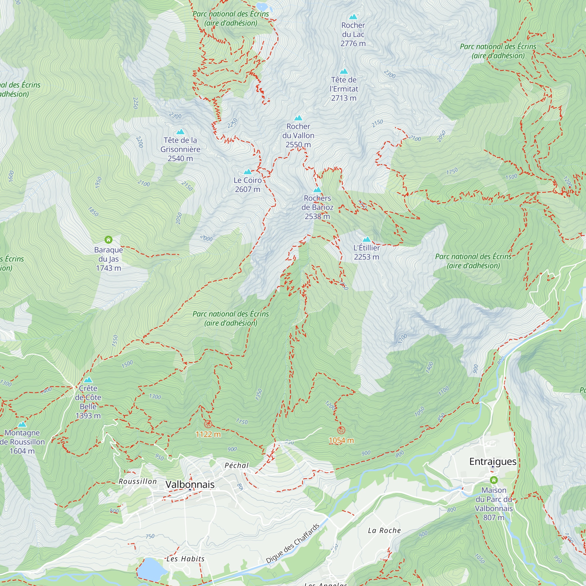 Cabane de la Dreyre map
