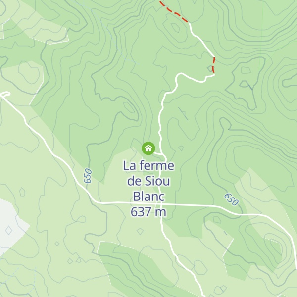 Map of La ferme de Siou Blanc