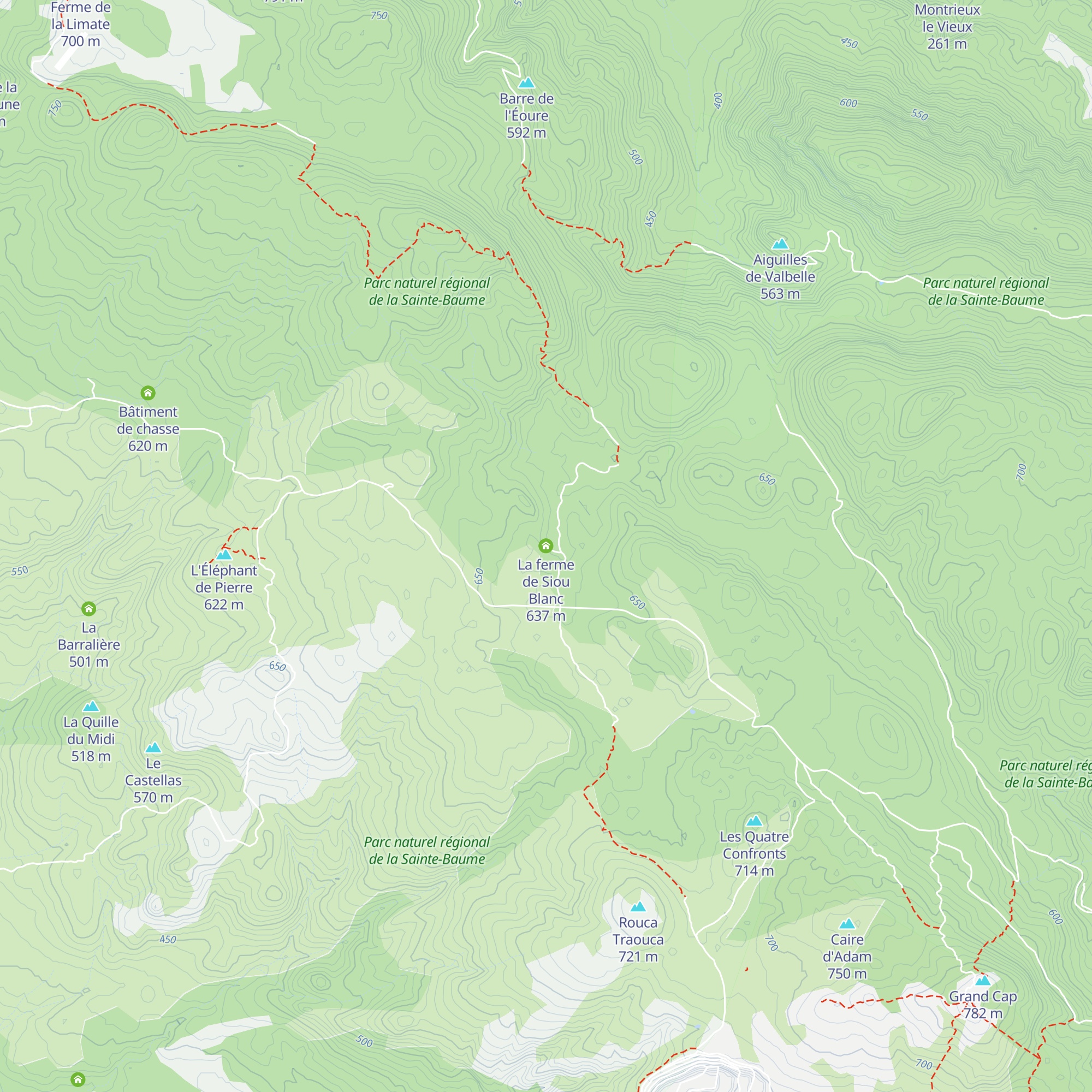 La ferme de Siou Blanc map