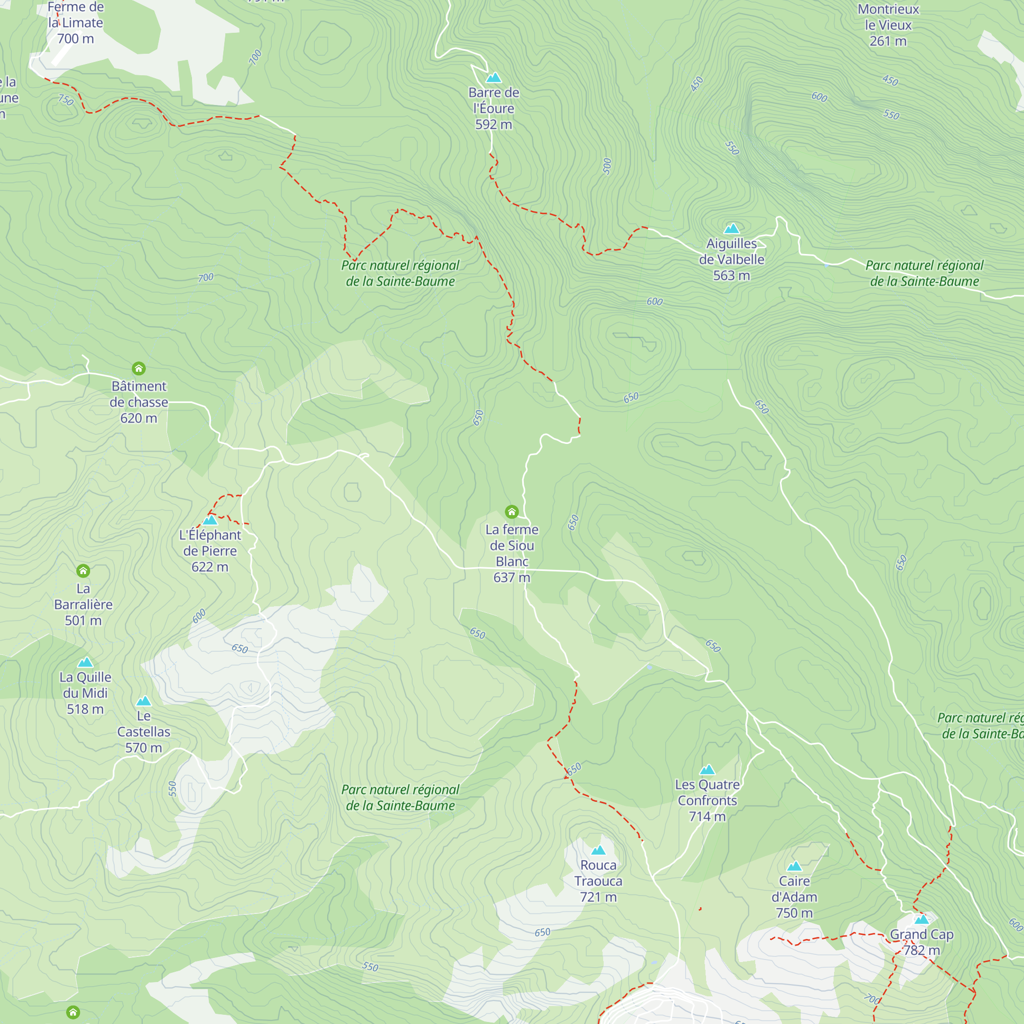 La ferme de Siou Blanc map