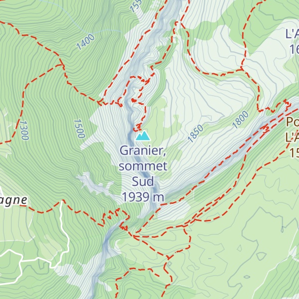Map of Tête du Lion