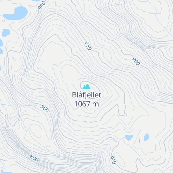 Map of Blåfjellet