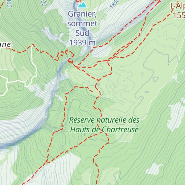 Map of Cabane de l'Alpette
