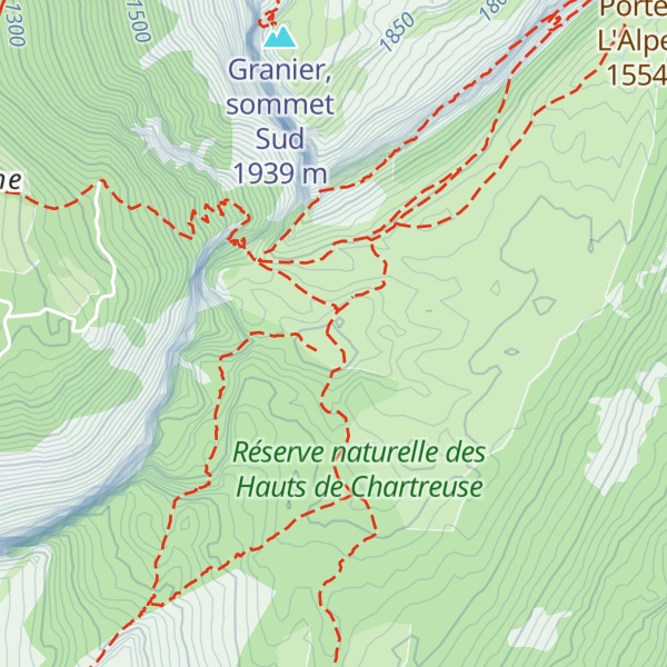 Map of Chalet de L'Alpette