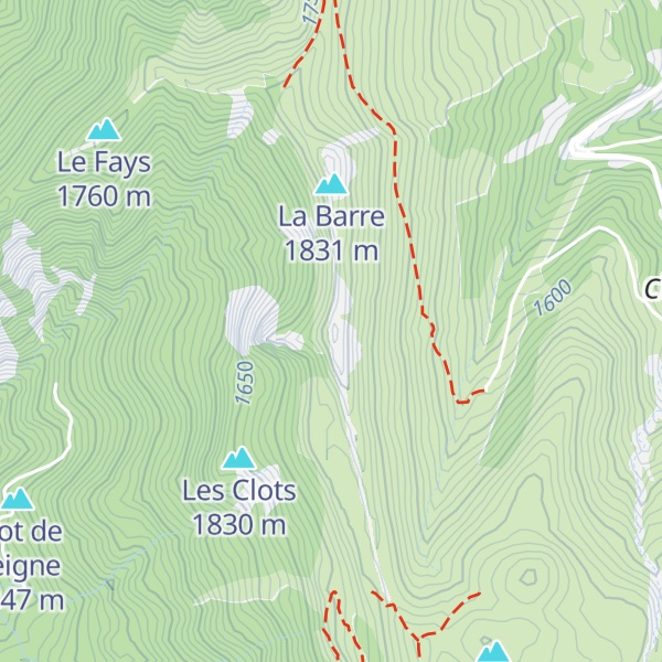 Map of Rocher du Peyrou