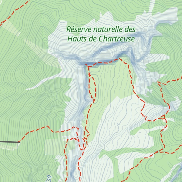 Map of Mont Granier