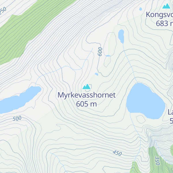 Map of Myrkevasshornet
