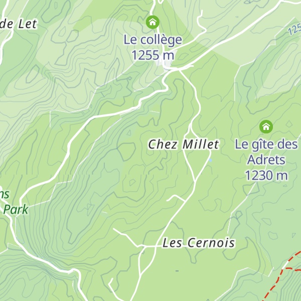 Map of Les Crottes