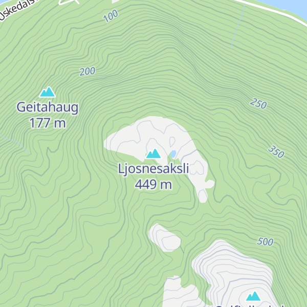 Map of Ljosnesaksli