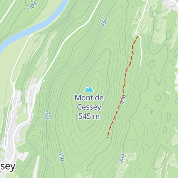 Map of Mont de Cessey