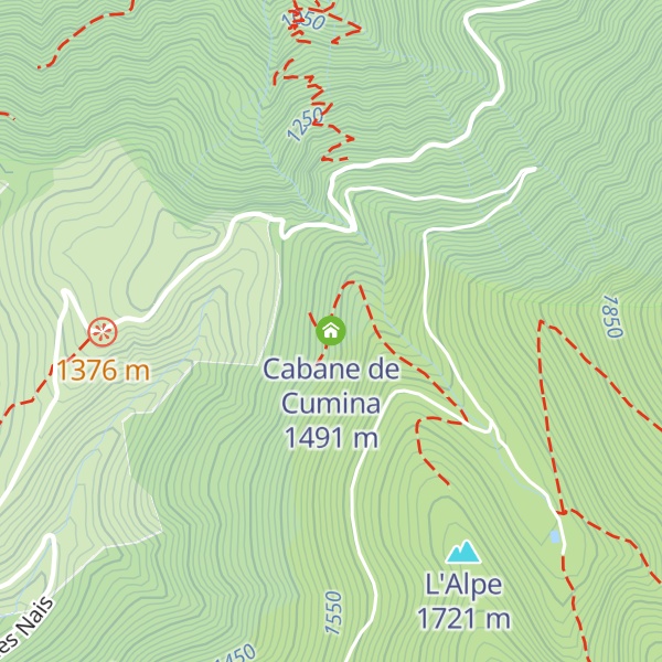 Map of Cabane de Cumina
