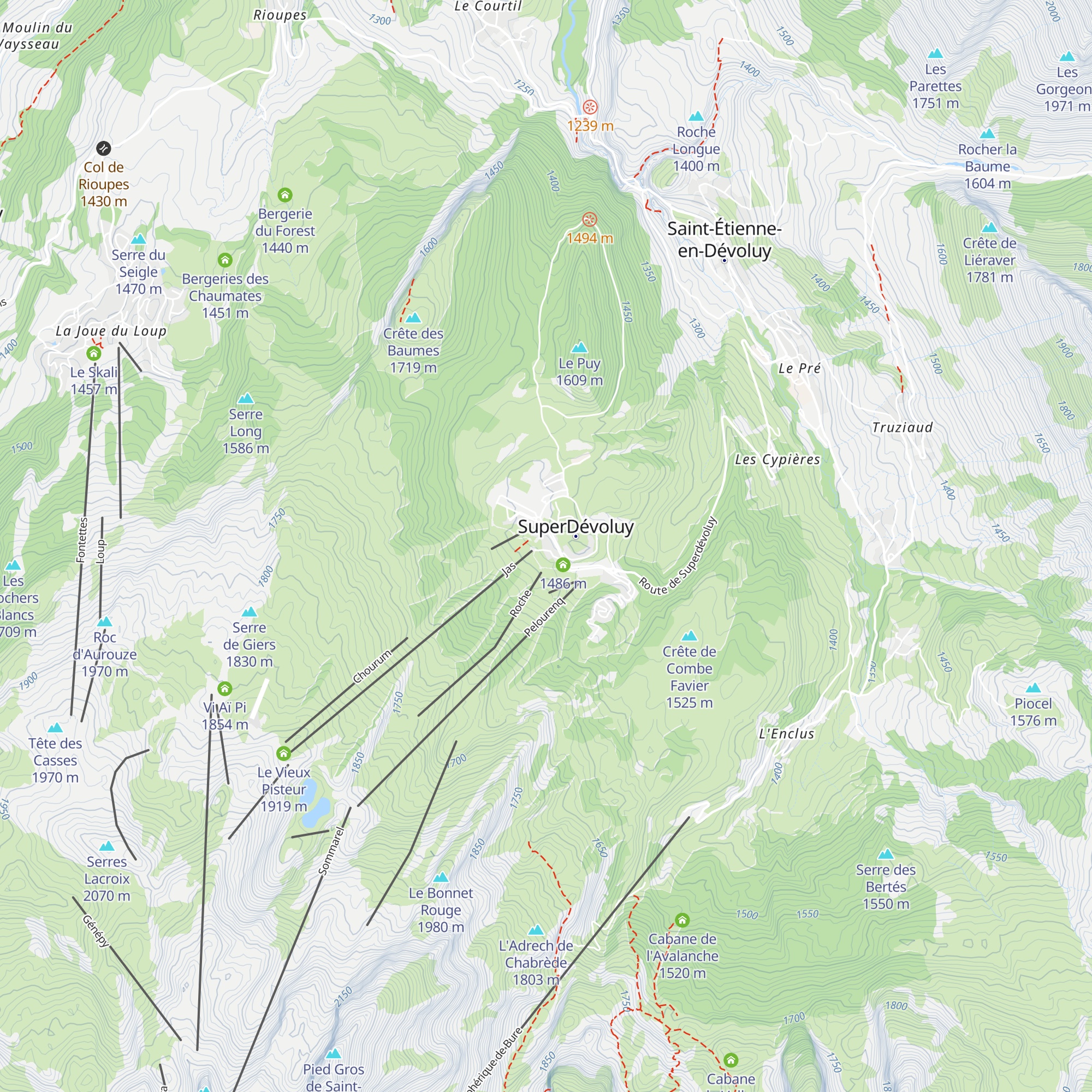 Accro Pâtes map