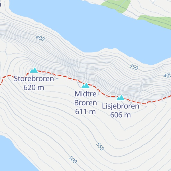 Map of Midtre Broren