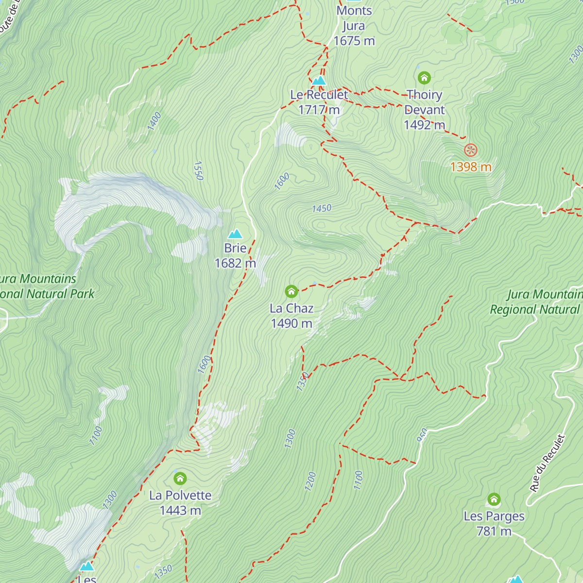 La Chaz map