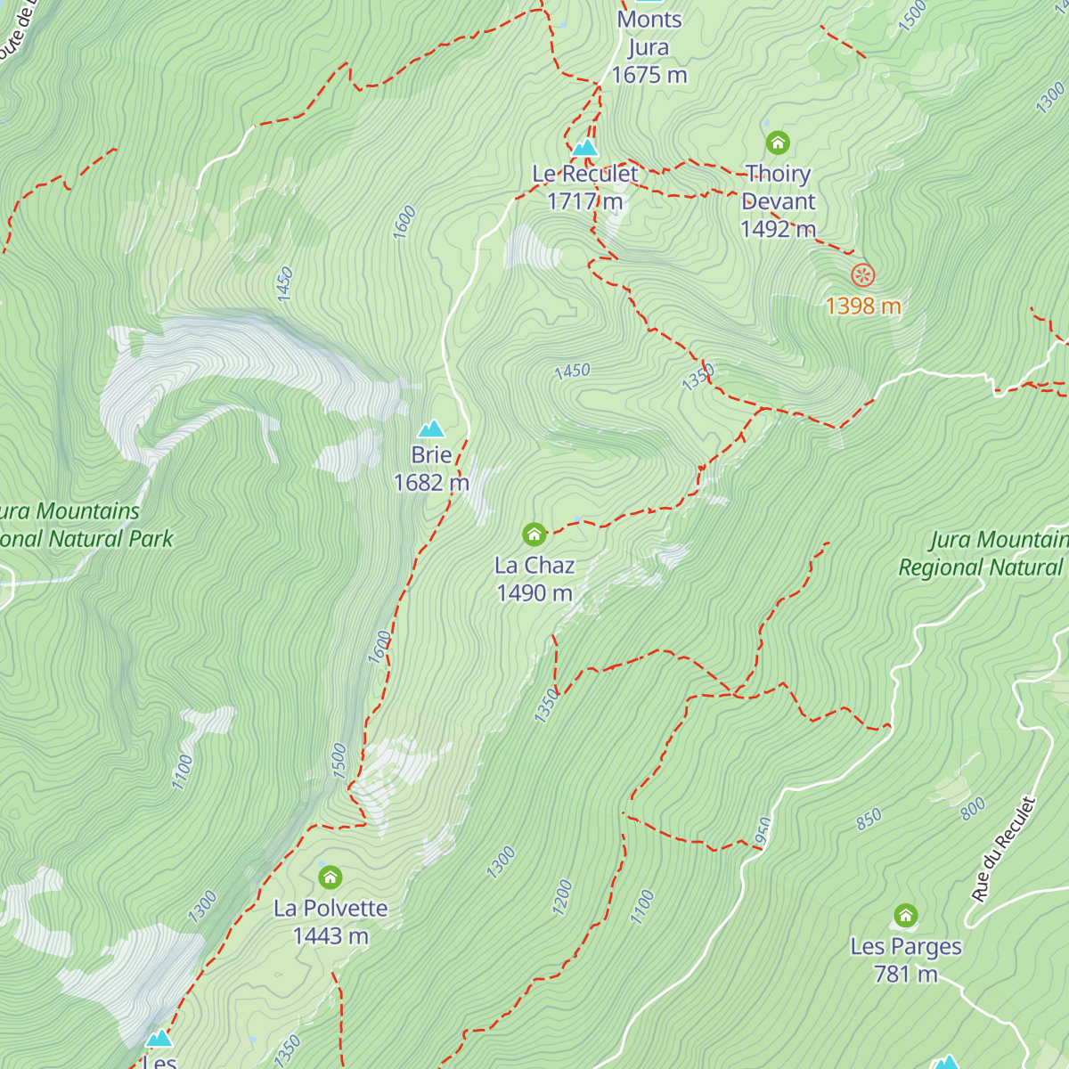 La Chaz map