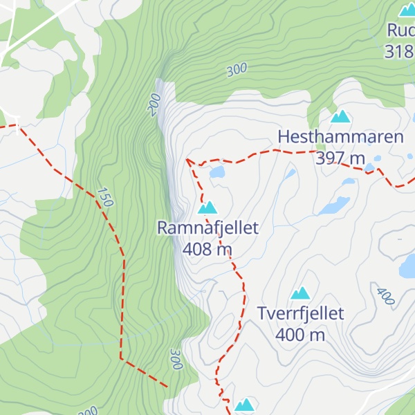Map of Ramnafjellet