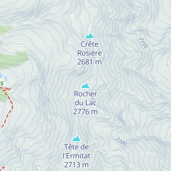 Map of Rocher du Lac