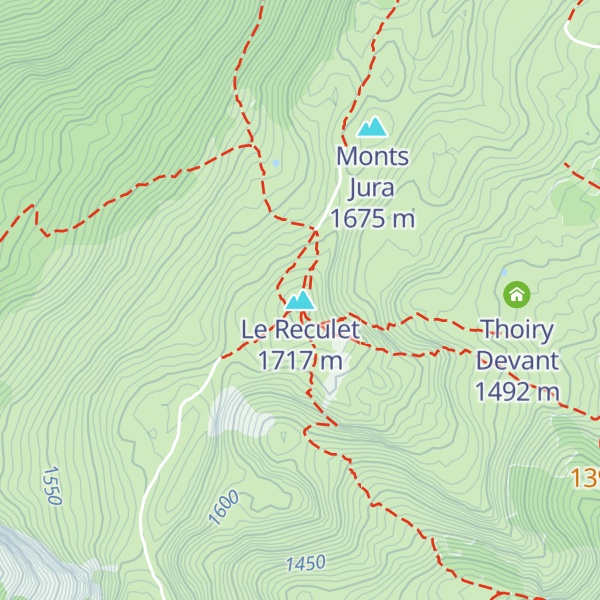 Map of Le Reculet