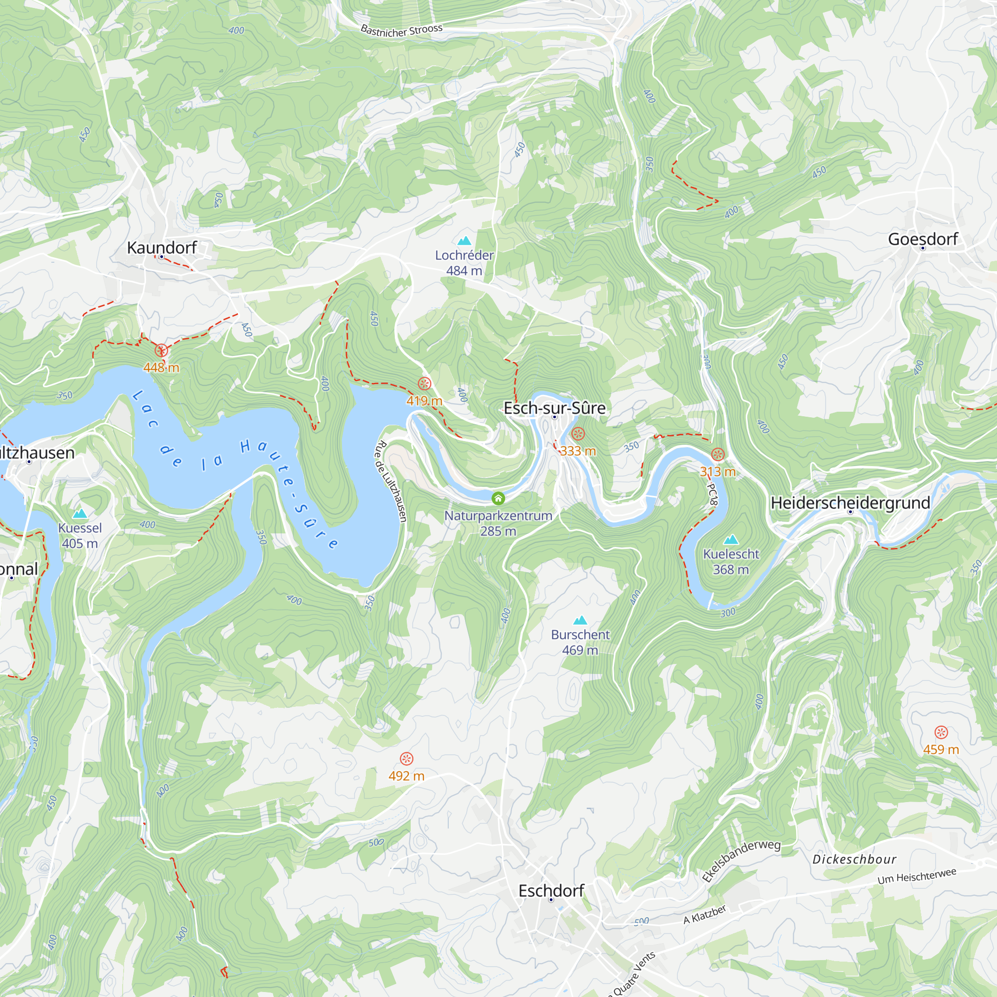 Naturparkzentrum map
